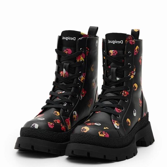 🔥Desigual Floral lace-up boots New with box - Picture 3 of 15